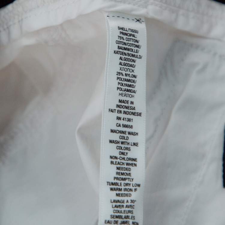 مملوكة مسبقًا Ralph Lauren RLX White Cotton Blend Cargo Shorts M