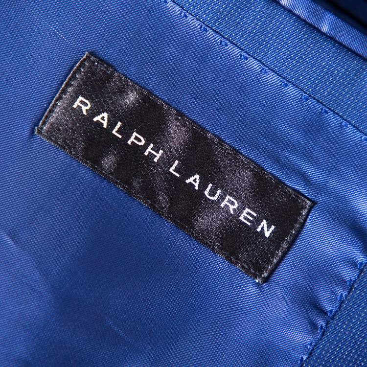 Pre Owned Ralph Lauren Blue Wool Suit XL
