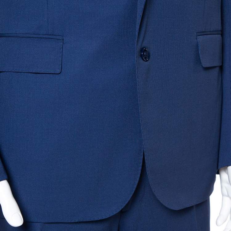 Pre Owned Ralph Lauren Blue Wool Suit XL