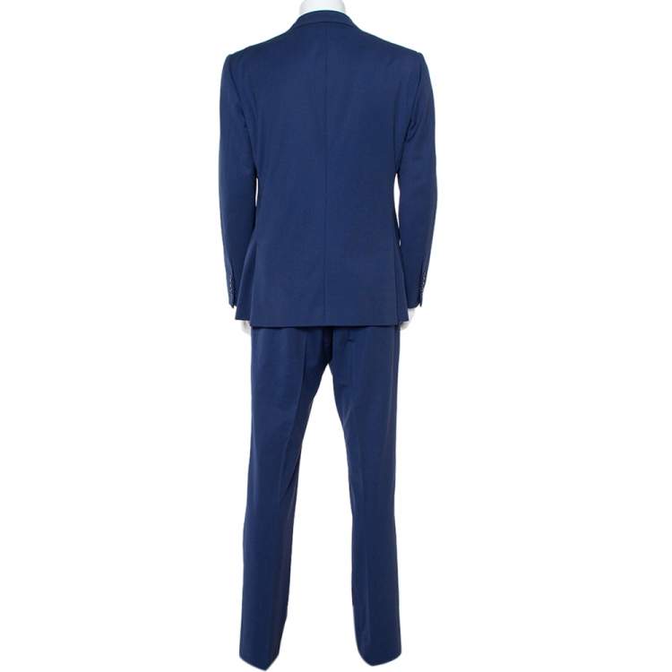 Pre Owned Ralph Lauren Blue Wool Suit XL