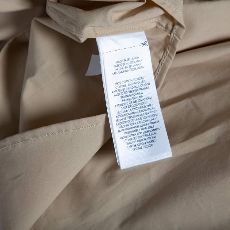 مملوكة مسبقًا Ralph Lauren Beige Cotton Button Front Shirt L