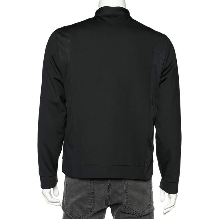 مملوكة مسبقًا Ralph Lauren Black Synthetic Zip Front Jacket L