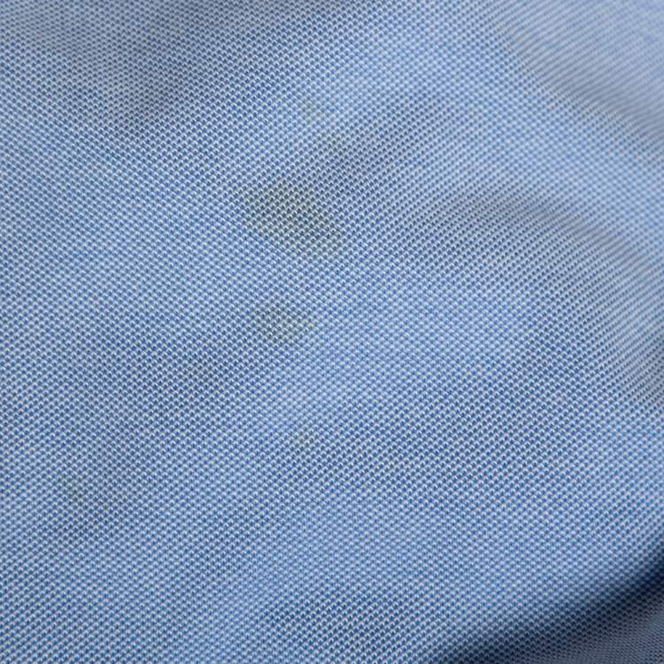 Pre Owned Ralph Lauren Blue Cotton Knit Oxford Shirt XL