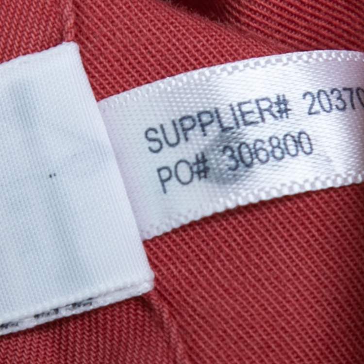 Pre Owned Ralph Lauren Red Cotton Button Front Classic Fit Shirt XL