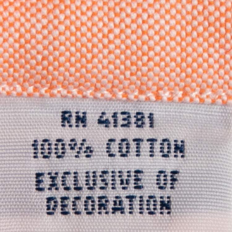 Pre Owned Ralph Lauren Peach Cotton Button Down Shirt XL