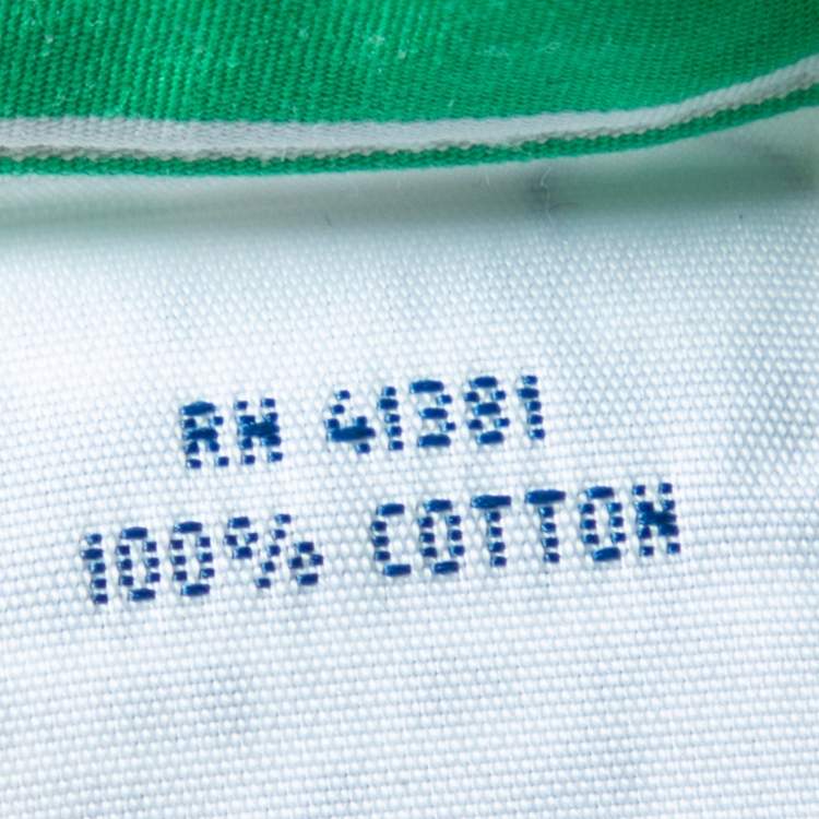 Pre Owned Ralph Lauren Green Striped Cotton Button Front Shirt L