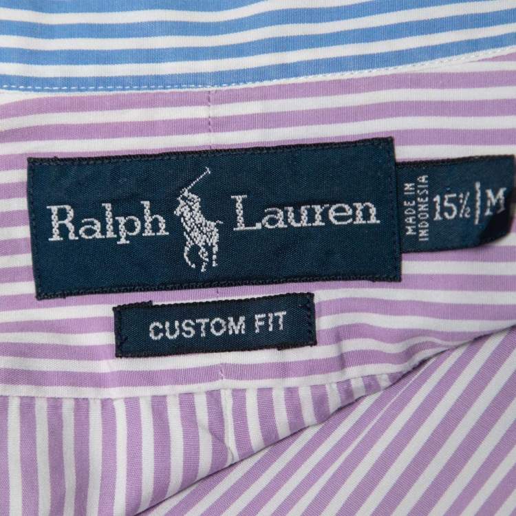 Pre Owned Ralph Lauren  Multicolor Striped Cotton Full Sleeve Shirt M