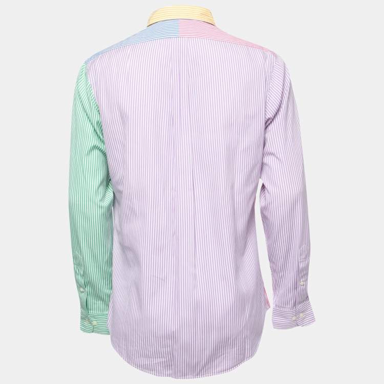 Pre Owned Ralph Lauren  Multicolor Striped Cotton Full Sleeve Shirt M