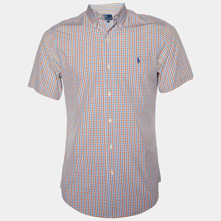 Pre Owned Polo by Ralph Lauren Multicolor Checkered Cotton Half Sleeve Shirt S