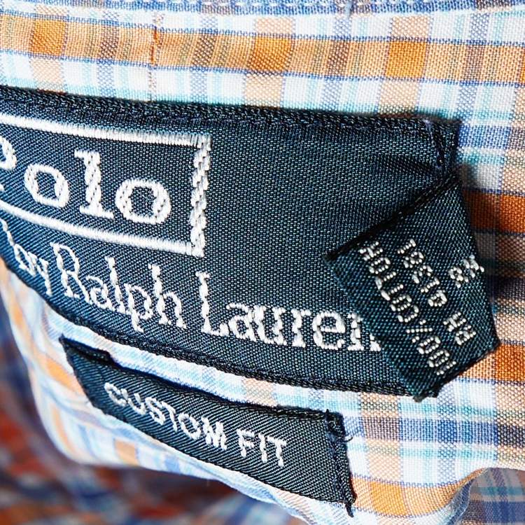 Pre Owned Polo by Ralph Lauren Multicolor Checkered Cotton Half Sleeve Shirt S