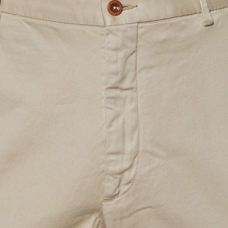 Pre Owned Polo Ralph Lauren Beige Cotton Straight Leg Pants XXL
