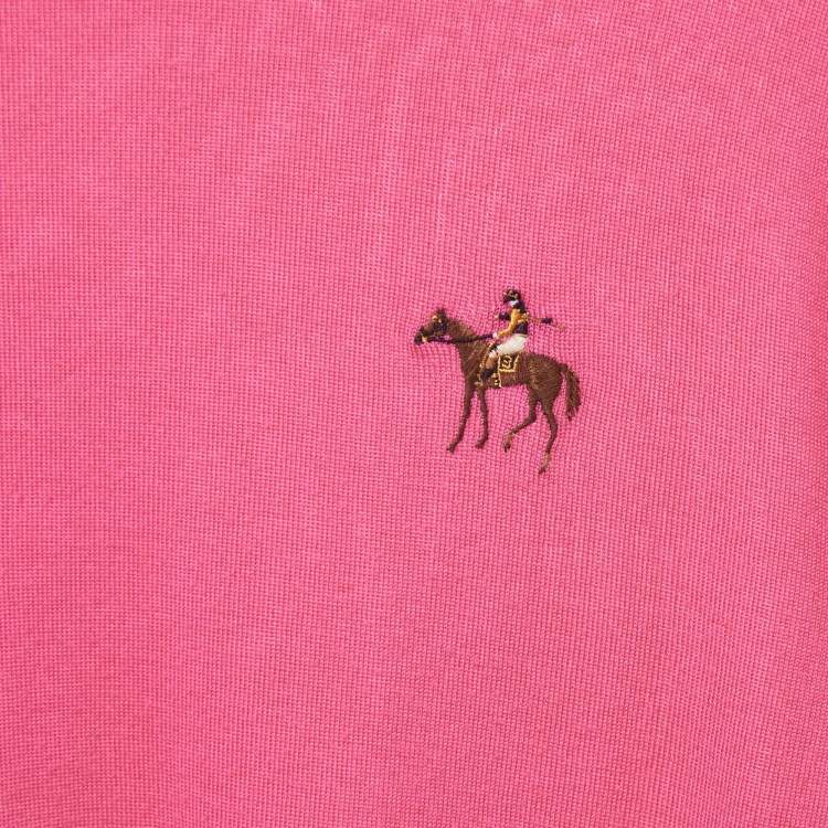 مملوكة مسبقًا Ralph Lauren Pink Wool Knit Crew Neck Sweater L