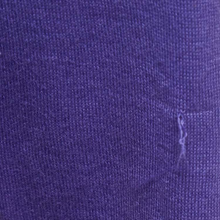مملوكة مسبقًا Ralph Lauren Purple Cotton Full Sleeve Polo T-Shirt M