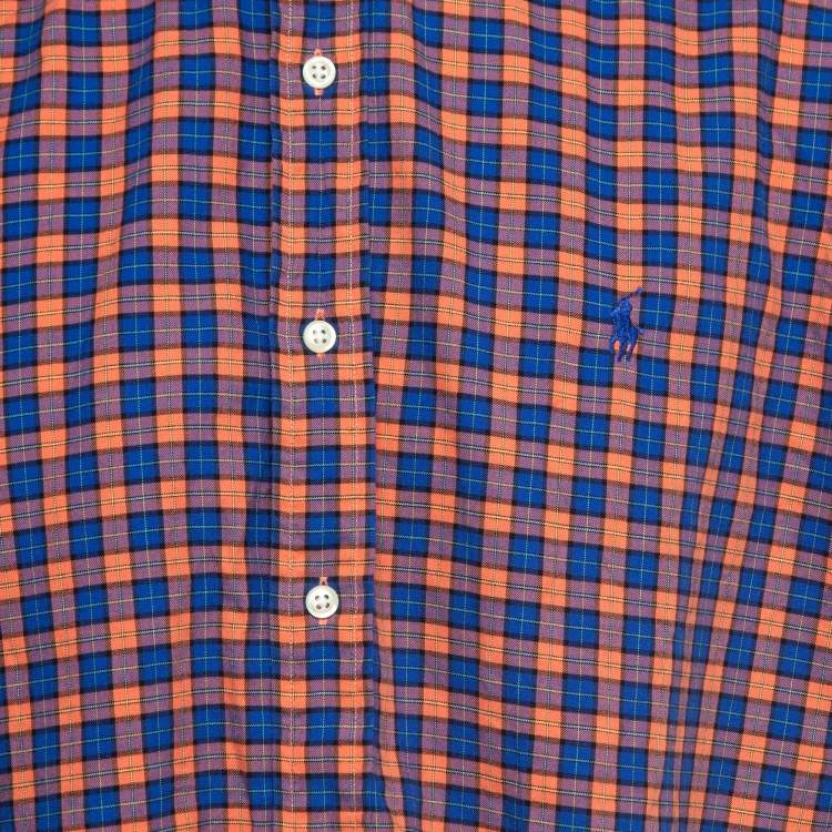 Pre Owned Ralph Lauren Multicolor Cotton Tartan Shirt XL