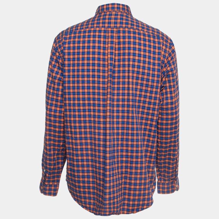Pre Owned Ralph Lauren Multicolor Cotton Tartan Shirt XL