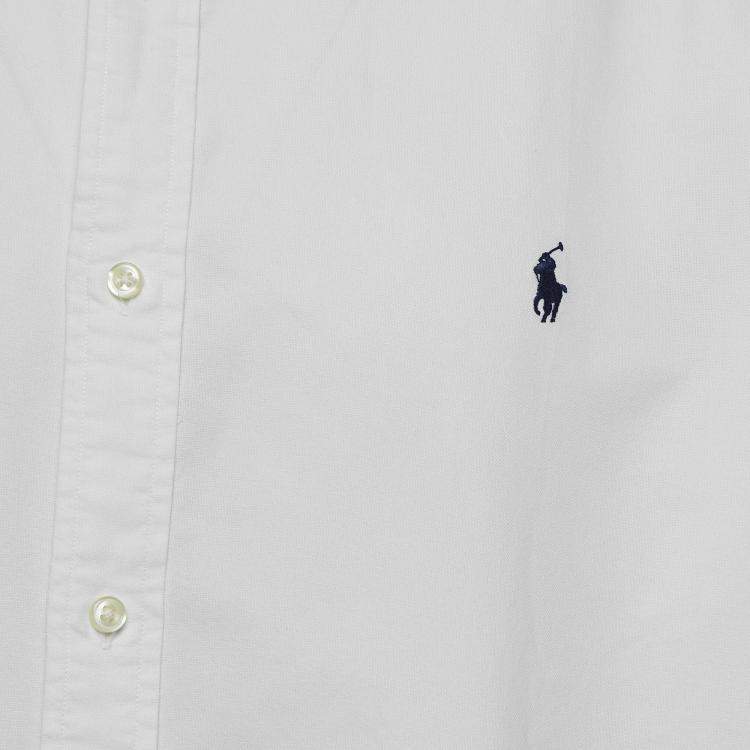 Pre Owned Ralph Lauren White Cotton Custom Fit Shirt XXL