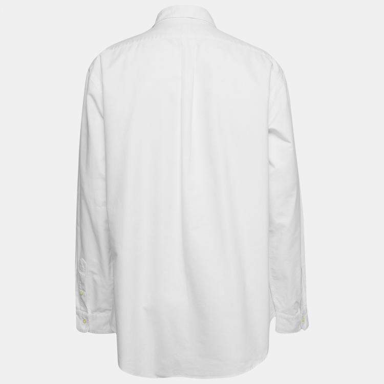 Pre Owned Ralph Lauren White Cotton Custom Fit Shirt XXL