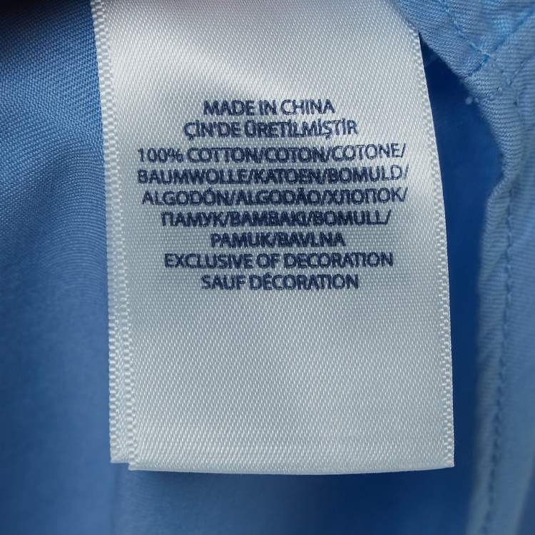 Pre Owned Polo Ralph Lauren Blue Cotton Beach Shirt XXL