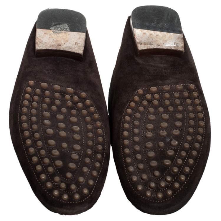 Pre Owned Ralph Lauren Multicolor Suede Penny Loafers Size 40