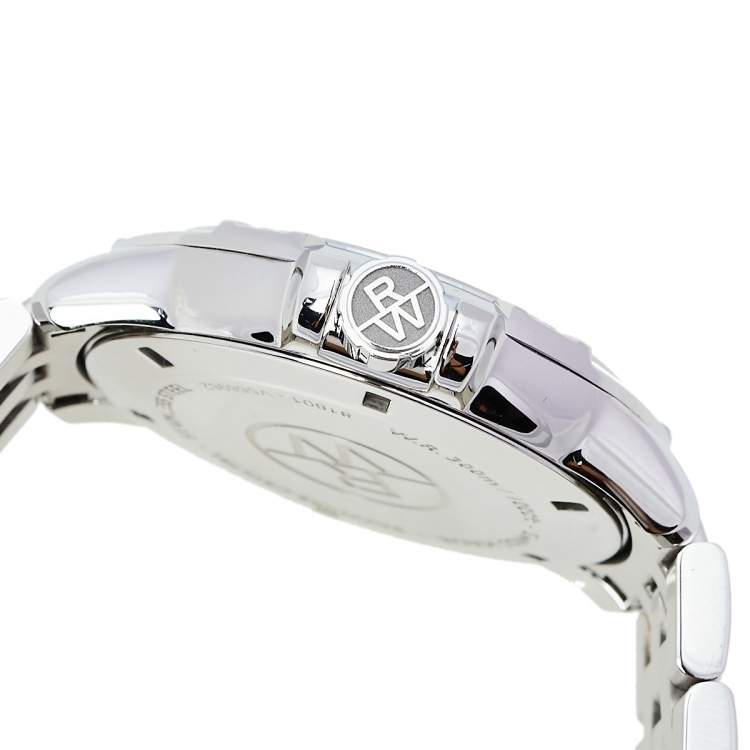 Pre Owned Raymond Weil Grey Stainless Steel Tango 8160-ST-00608 Men's Wristwatch 41 mm