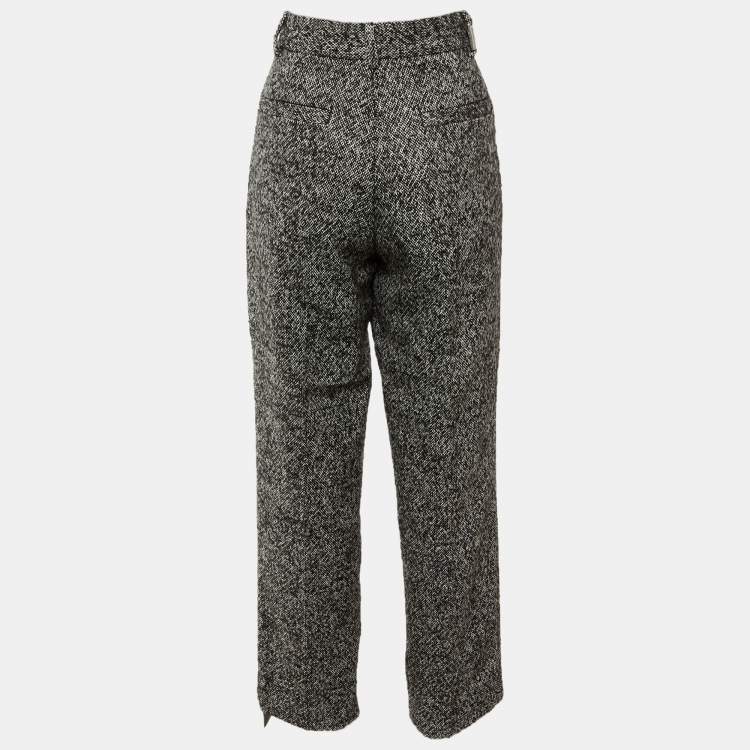 Pre Owned Represent Monochrome Wool Wide Tailored Pants M/Waist 34"