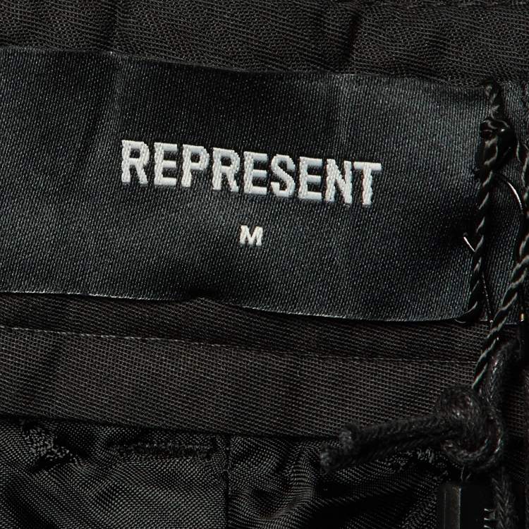 Pre Owned Represent Monochrome Wool Wide Tailored Pants M/Waist 34"