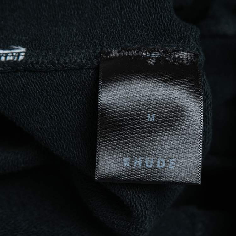 Pre Owned Rhude Black Cotton Shorts M