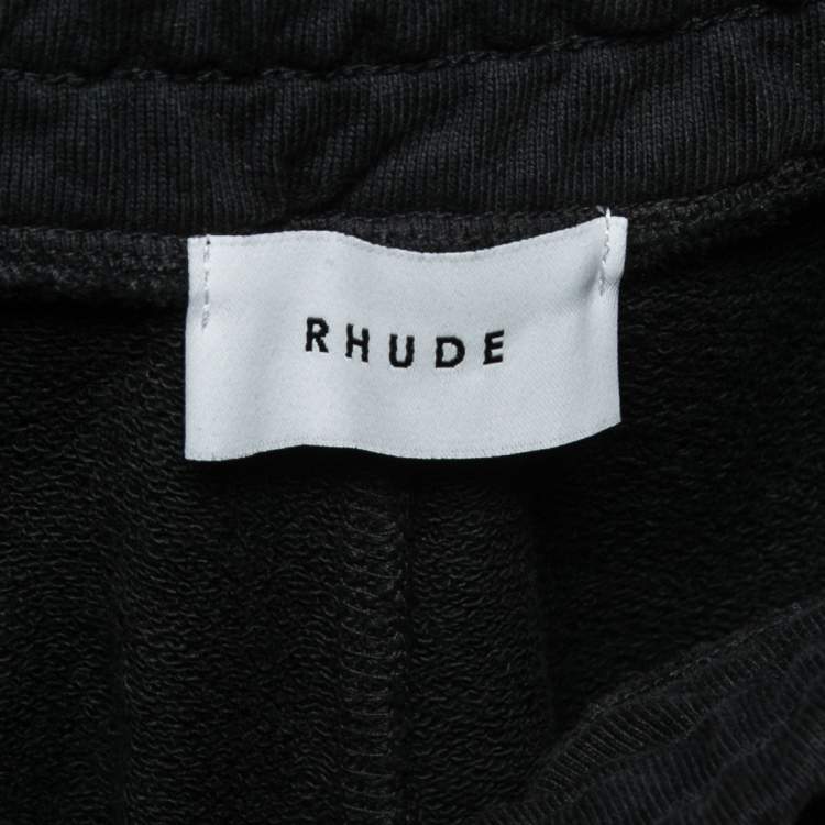 Pre Owned Rhude Black Cotton Shorts M