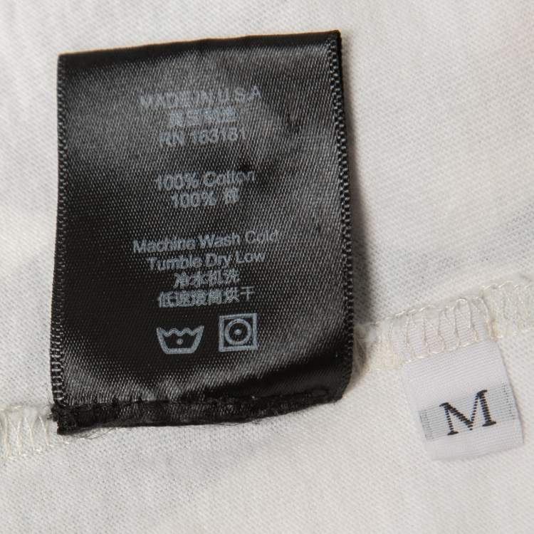 Pre Owned Rhude X McClaren Orange Rcing Team Print Cotton Crew Neck T-Shirt M