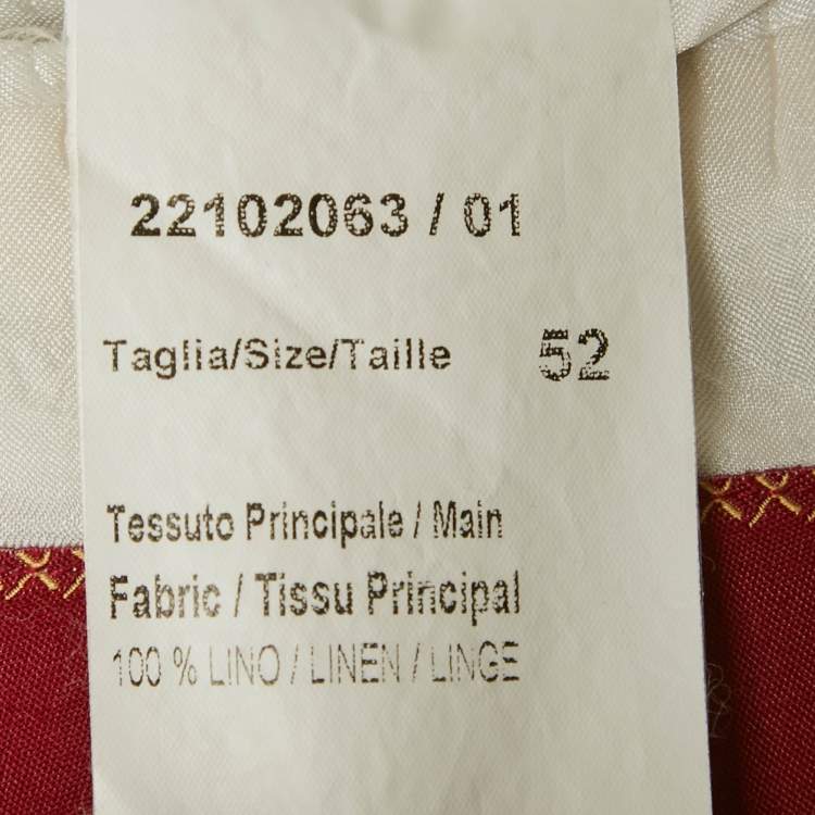 Pre Owned Ricci Di Florence Grey Pin Stripe Linen Blazer Suit XL