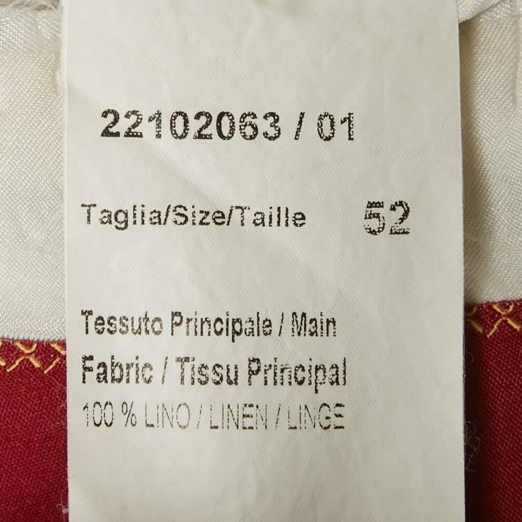 Pre Owned Ricci Di Florence Grey Pin Stripe Linen Blazer Suit XL