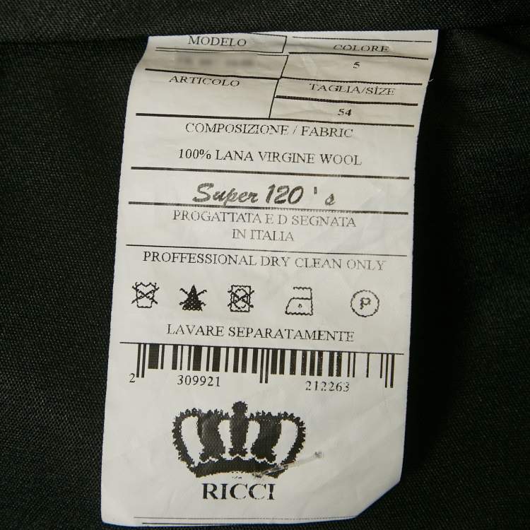 Pre Owned Ricci Di Napoli Burgundy Wool Slim Fit Suit Set XXL/XL 