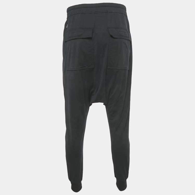 Pre Owned Rick Owens x Champions Black Cotton Harem Pants L