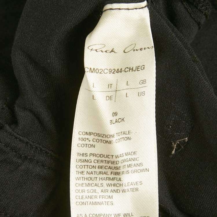 Pre Owned Rick Owens x Champions Black Cotton Harem Pants L