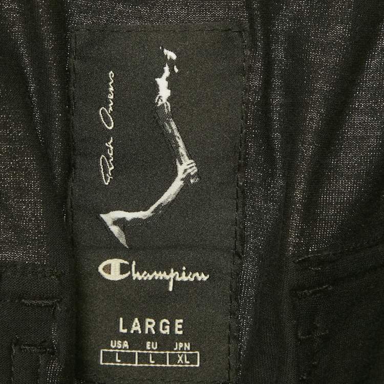 Pre Owned Rick Owens x Champions Black Cotton Harem Pants L