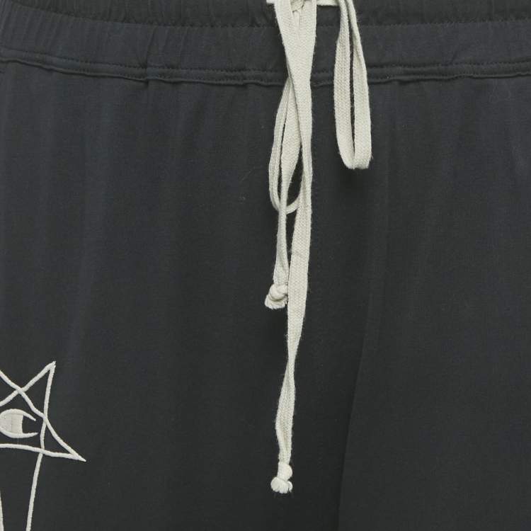 Pre Owned Rick Owens x Champions Black Cotton Harem Pants L