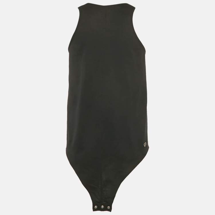 Pre Owned Rick Owens x Champion Black Logo Embroidered T-Shirt M