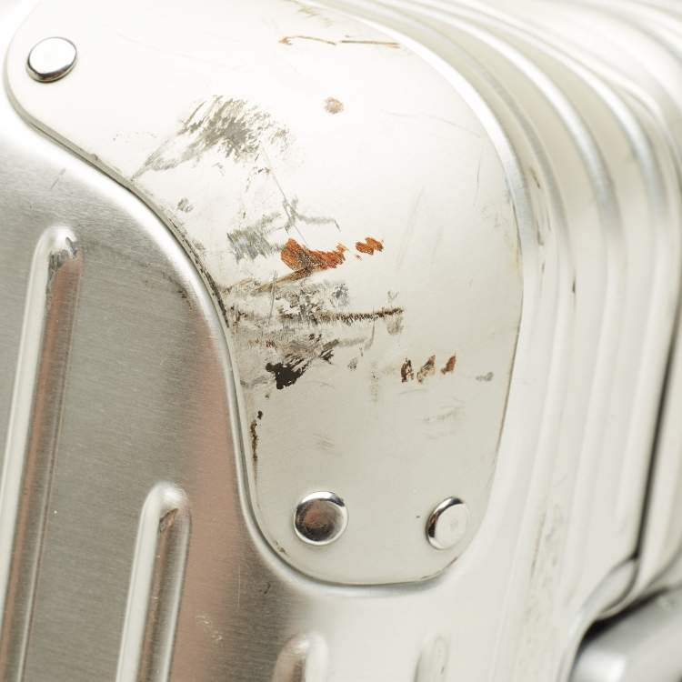 Pre Owned Rimowa Check-In L Silver Aluminium Luggage