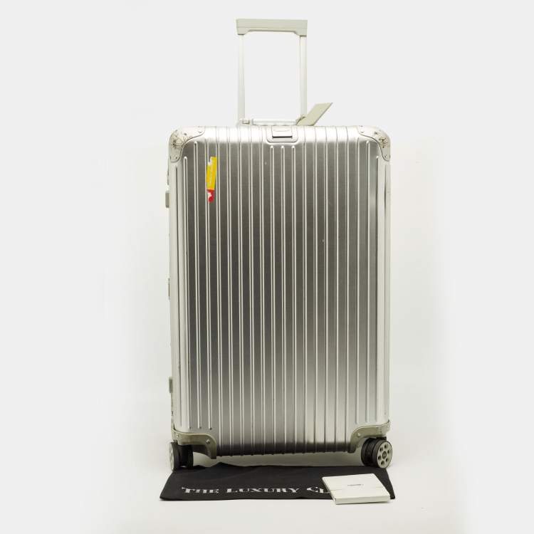 Pre Owned Rimowa Check-In L Silver Aluminium Luggage