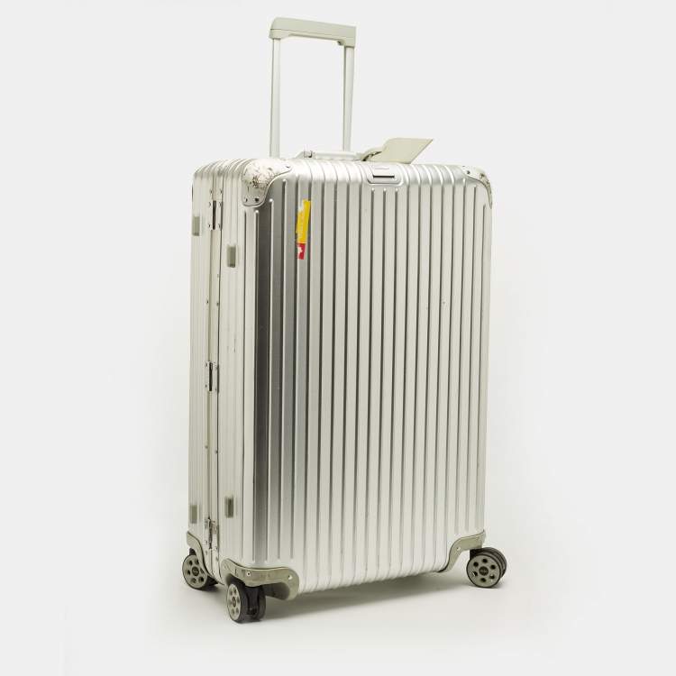 Pre Owned Rimowa Check-In L Silver Aluminium Luggage