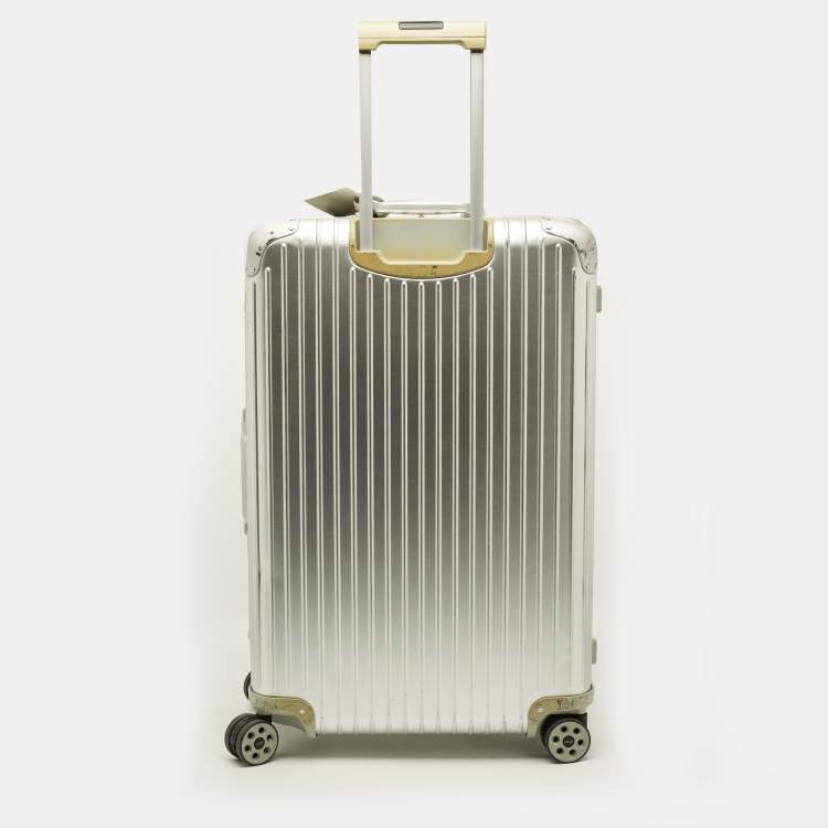 Pre Owned Rimowa Check-In L Silver Aluminium Luggage