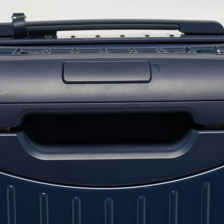 Pre Owned حقيبة سفر ريموا x بتوليمي مان زرقاء منتصف الليل بولي كربونات كابينة الأساسية