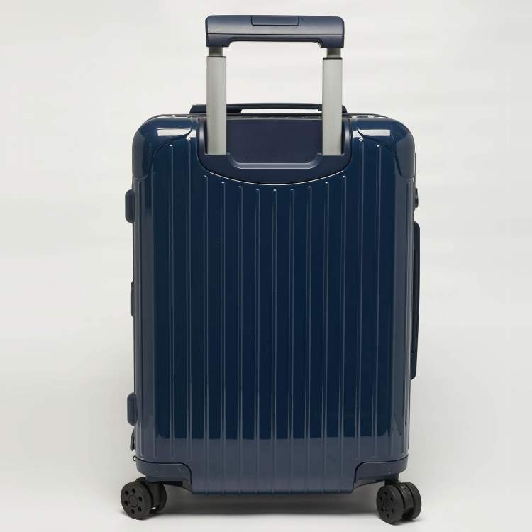 Pre Owned حقيبة سفر ريموا x بتوليمي مان زرقاء منتصف الليل بولي كربونات كابينة الأساسية