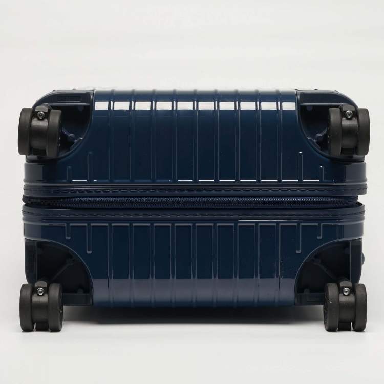 Pre Owned حقيبة سفر ريموا x بتوليمي مان زرقاء منتصف الليل بولي كربونات كابينة الأساسية