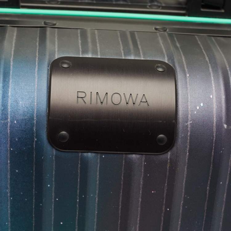 Pre Owned Rimowa Aurora Borealis Multicolor Aluminium Cabin Suitcase