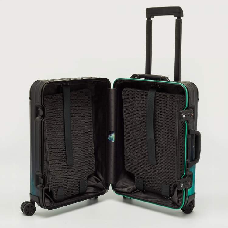 Pre Owned Rimowa Aurora Borealis Multicolor Aluminium Cabin Suitcase