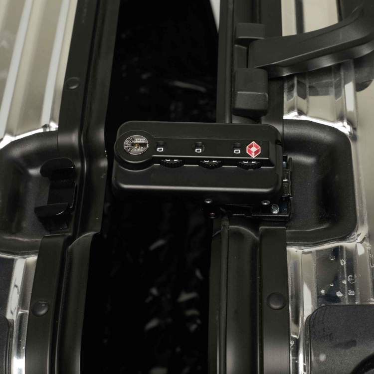 Pre Owned Rimowa x Moncler Silver Mirrored Aluminium Cabin Suitcase