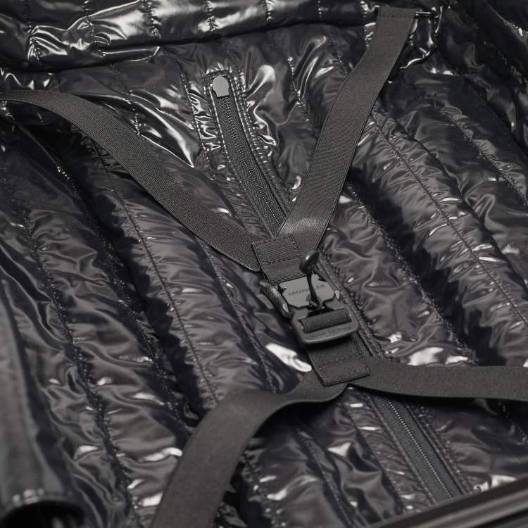 Pre Owned Rimowa x Moncler Silver Mirrored Aluminium Cabin Suitcase