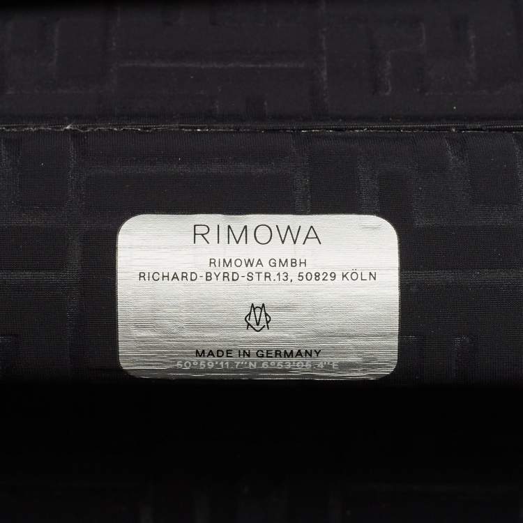 Pre Owned Rimowa x Fendi Grey FF Aluminium Trolley Cabin Suitcase
