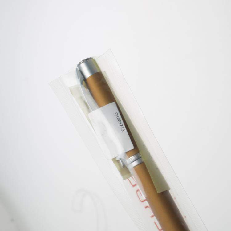 Pre Owned Roberge Orbite 2 Diamond Grey and Yellow Ochre Aluminium Rollerball Pen